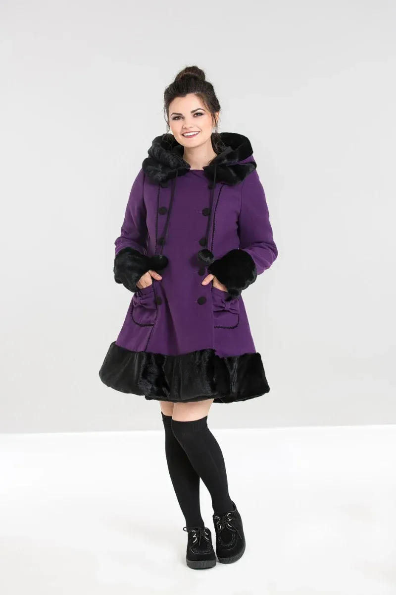 Sarah Jane Winter Coat [PURPLE] [PLUS]