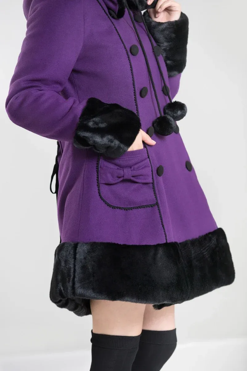Sarah Jane Winter Coat [PURPLE] [PLUS]