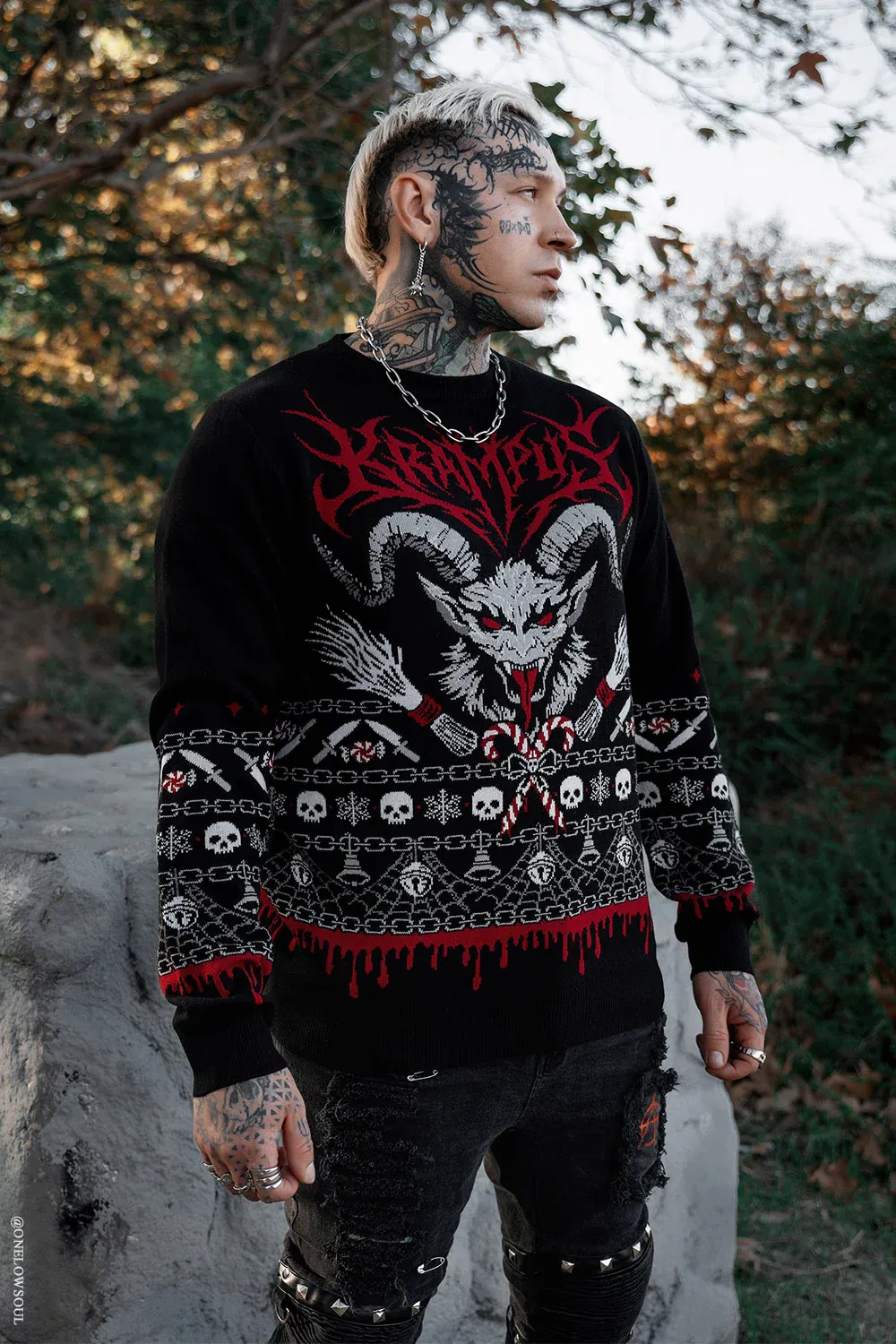 Krampusnacht Knit Xmas Unisex Sweater