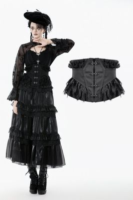 Ruffled Underbust Corset CW100