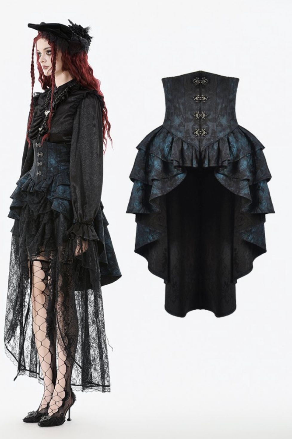 Underbust Corset with Dress KW409 [PLUS]