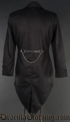 Steampunk Queue-de-Pie Black Tailcoat [PLUS]