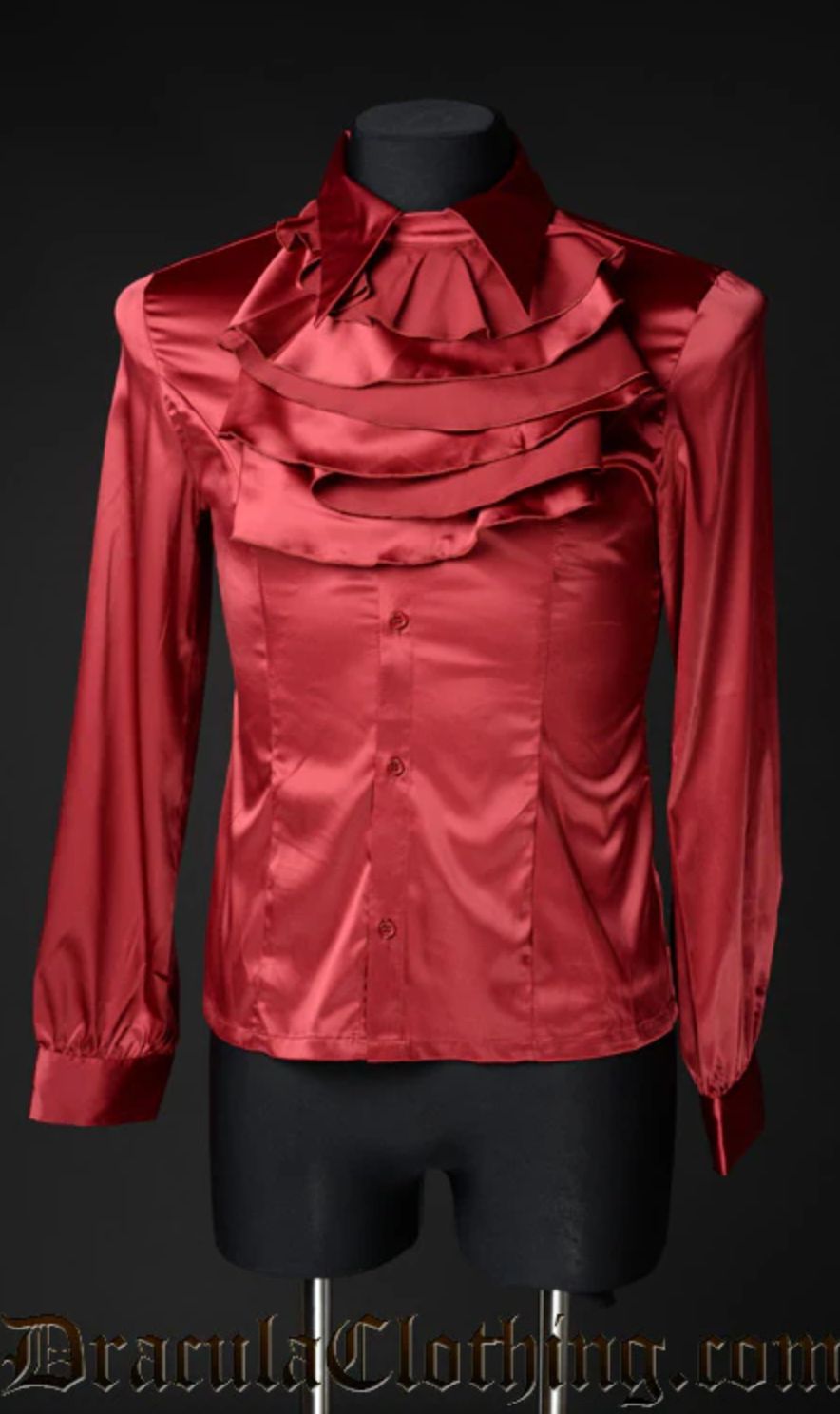 Marquis Satin Red Shirt Marquis Satin Red Shirt