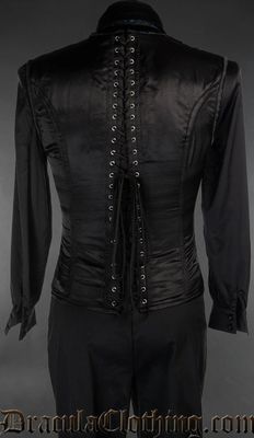 V-Shaper Satin Noir Men's Corset