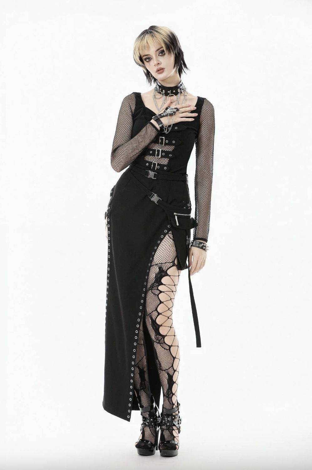 Shirt With Mesh W663 [PLUS]