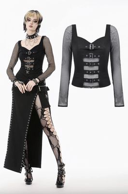 Shirt With Mesh W663 [PLUS]