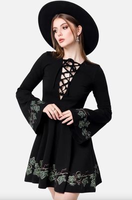 Tangled Vines Mini Dress [PLUS]