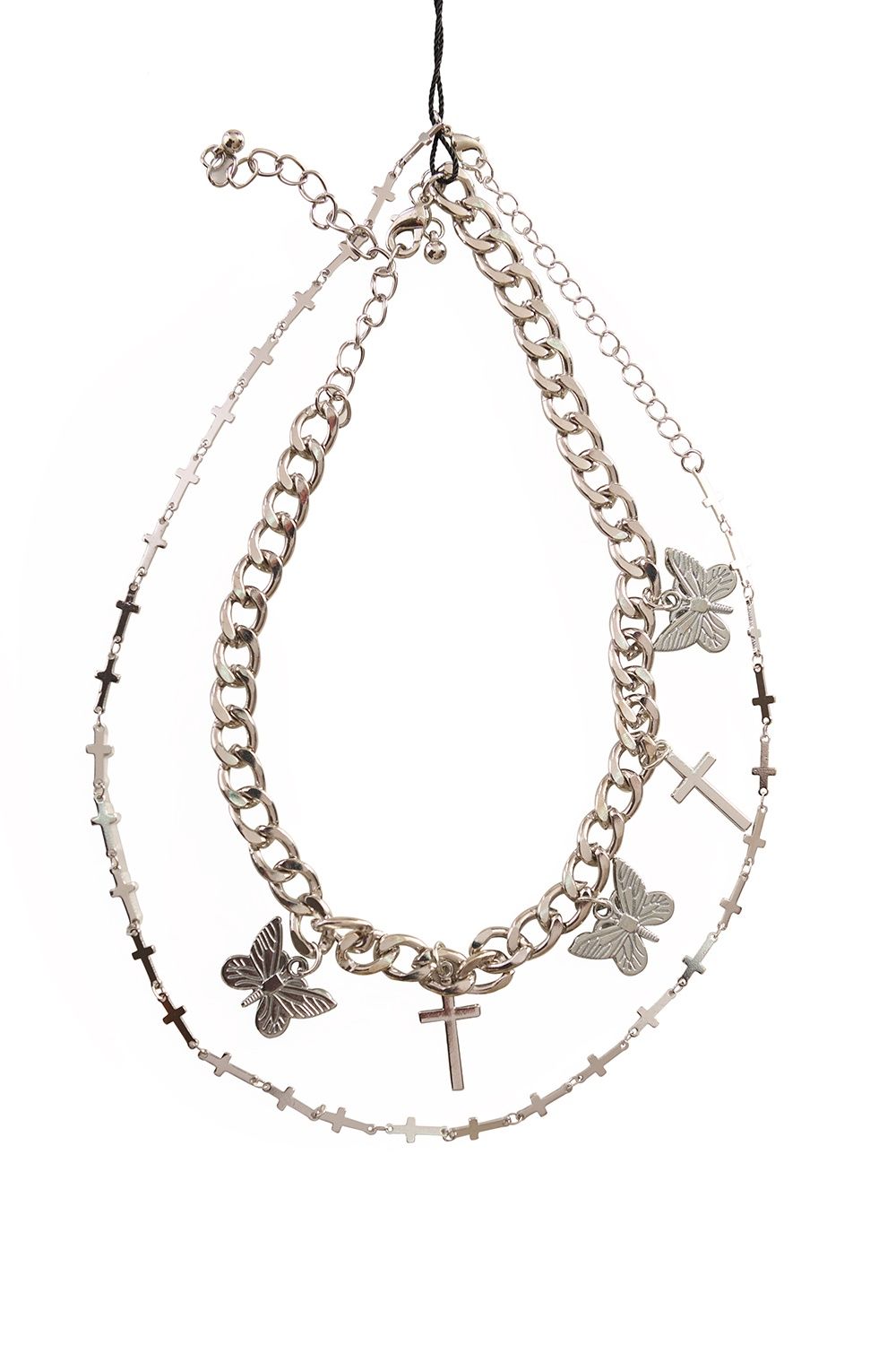 Butterfly &amp; Cross Necklace [AC45508]