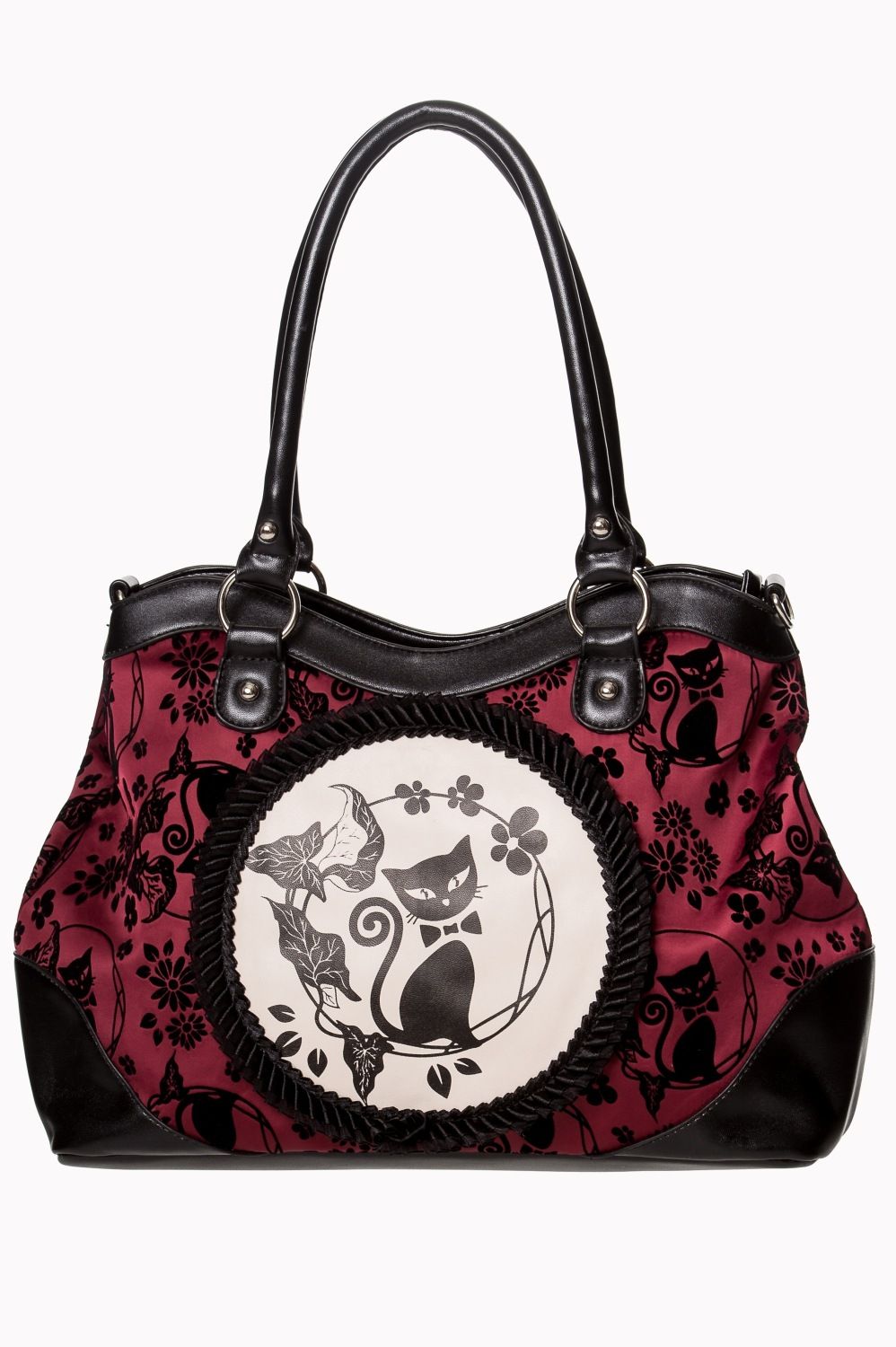 Gothic Cat Purse [BG7196] [BURGUNDY]