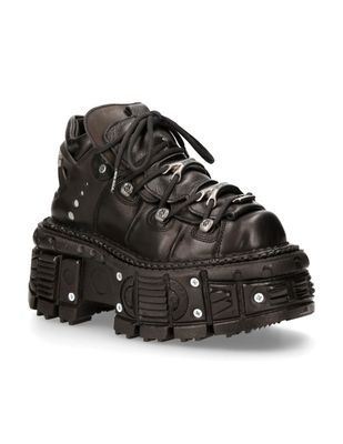 Punk-Rock Metallic Platform Shoes - M-TANK106-C2