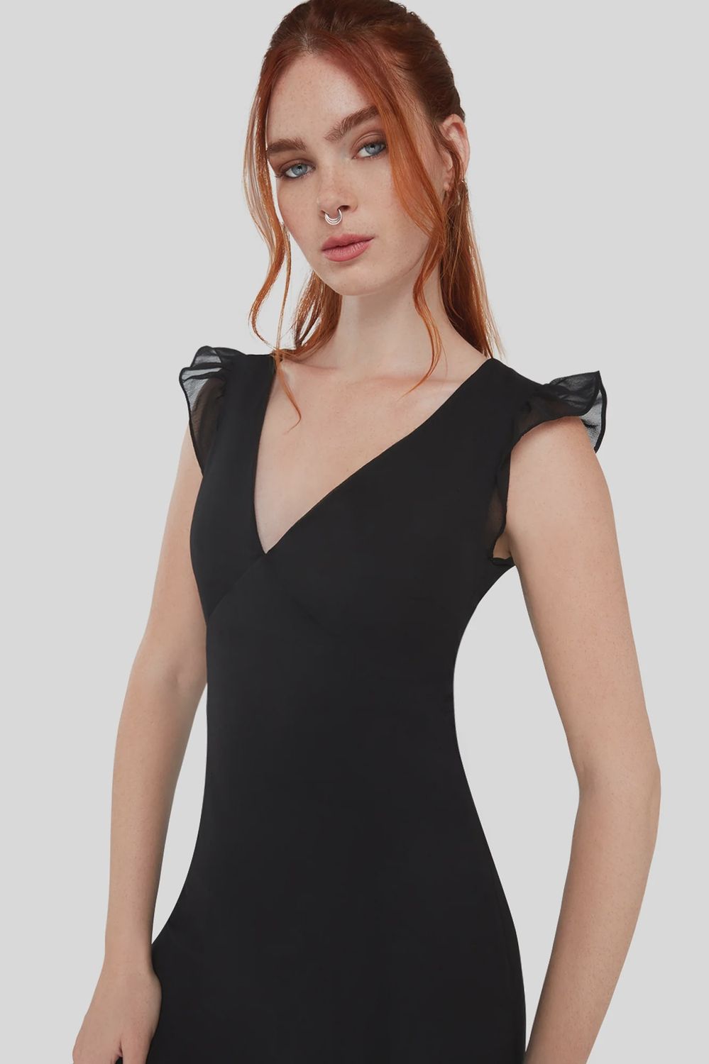Misty Hollow Midi Dress