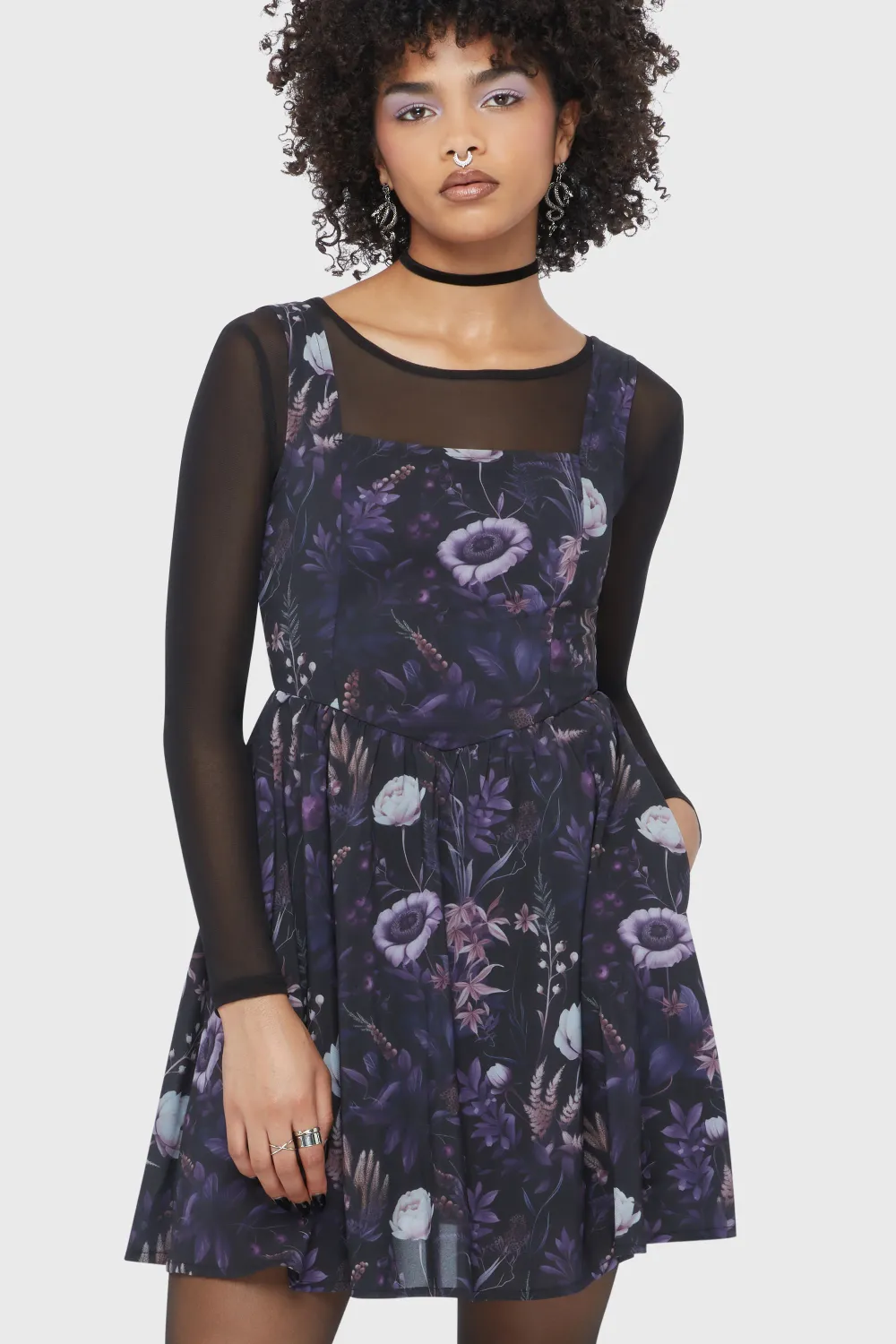 Dusk's Garden Mini Dress [PLUS]