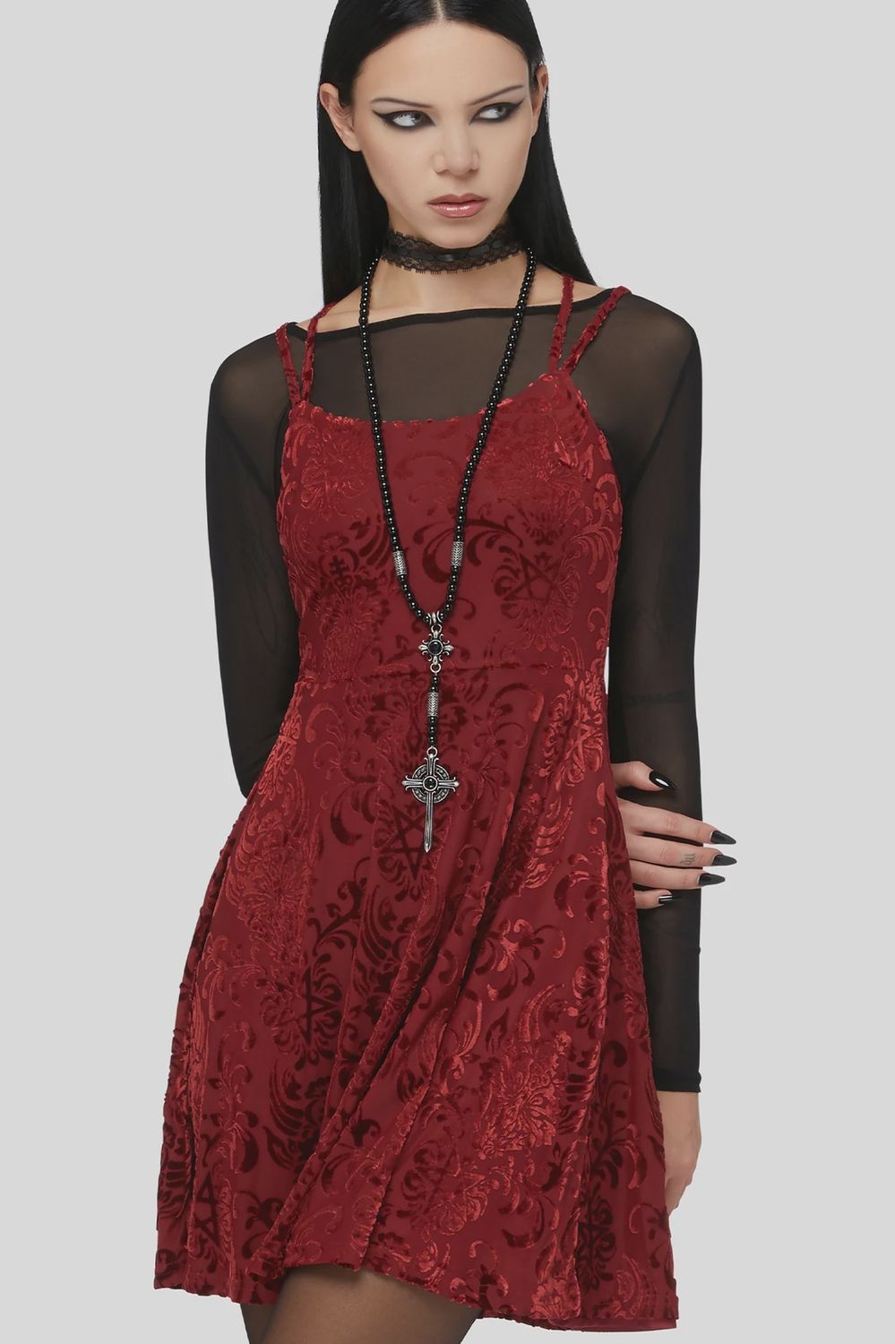 Crimson Bloodlust Mini Dress