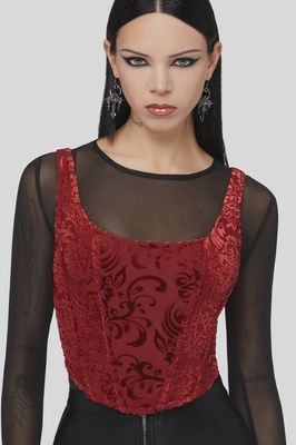 Crimson Bloodlust Corset Top