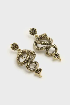 Deadly Coil Earrings [GOLD]