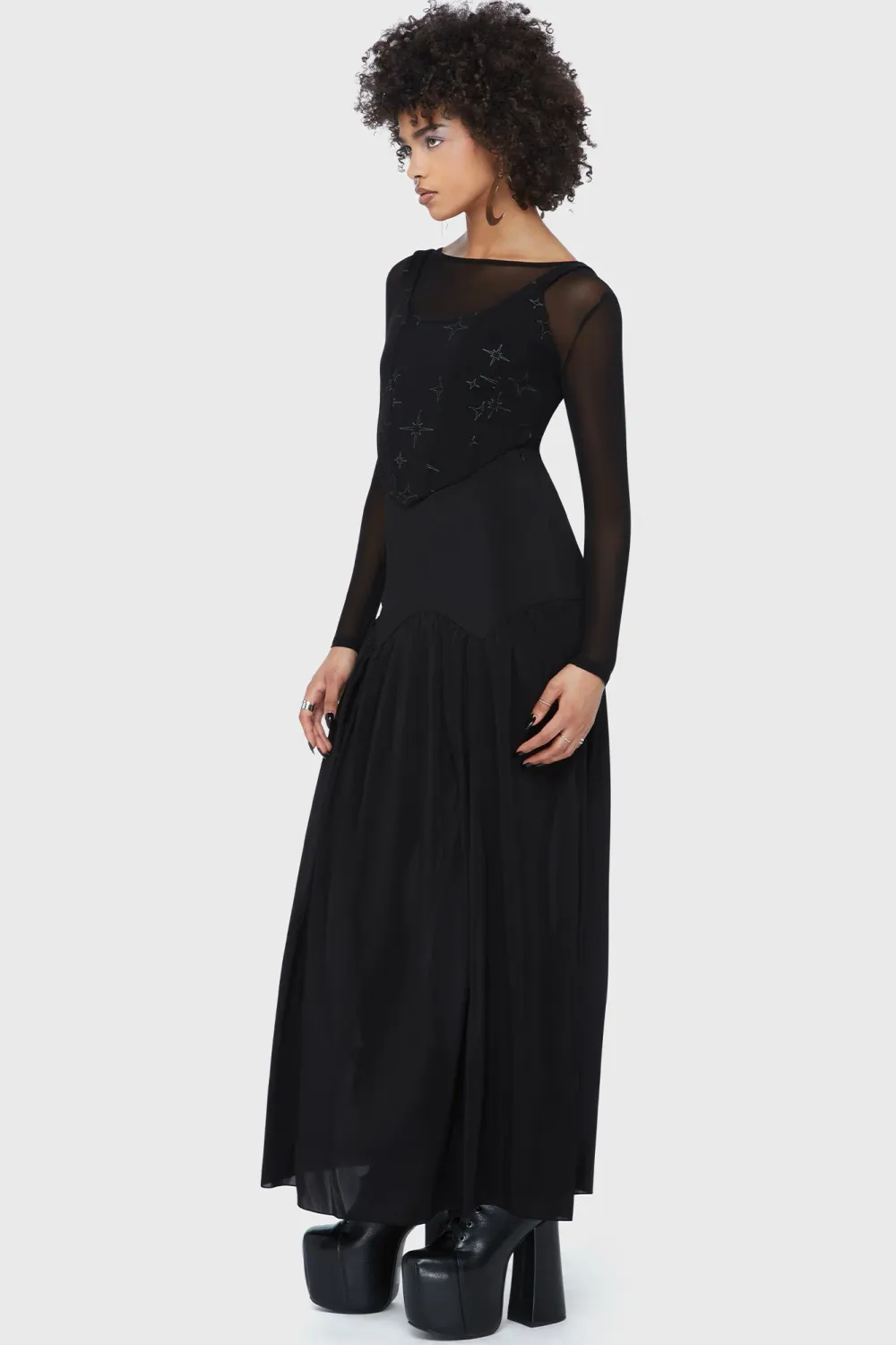 Twilight Thistle Maxi Skirt