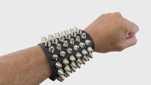 Bracelet Gantelet Cuir et Studs FB382