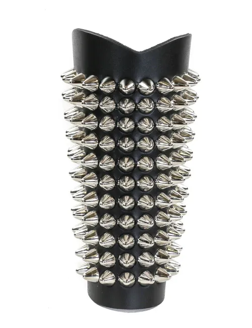 Bracelet  Gantelet Cuir et Studs ARM172
