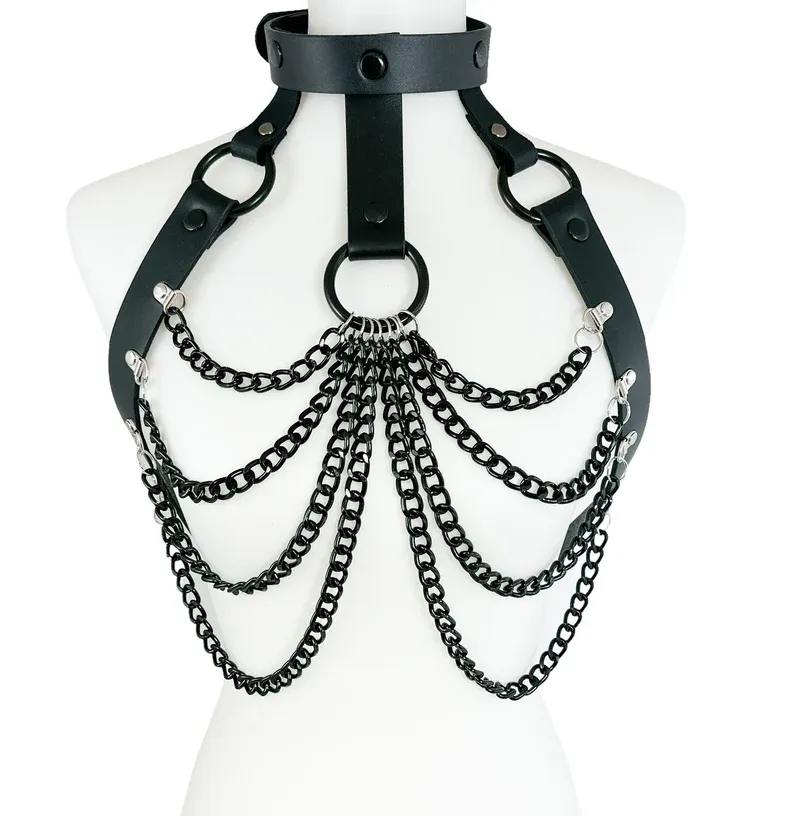 Leather &amp; Chains XH230 [BLACK]