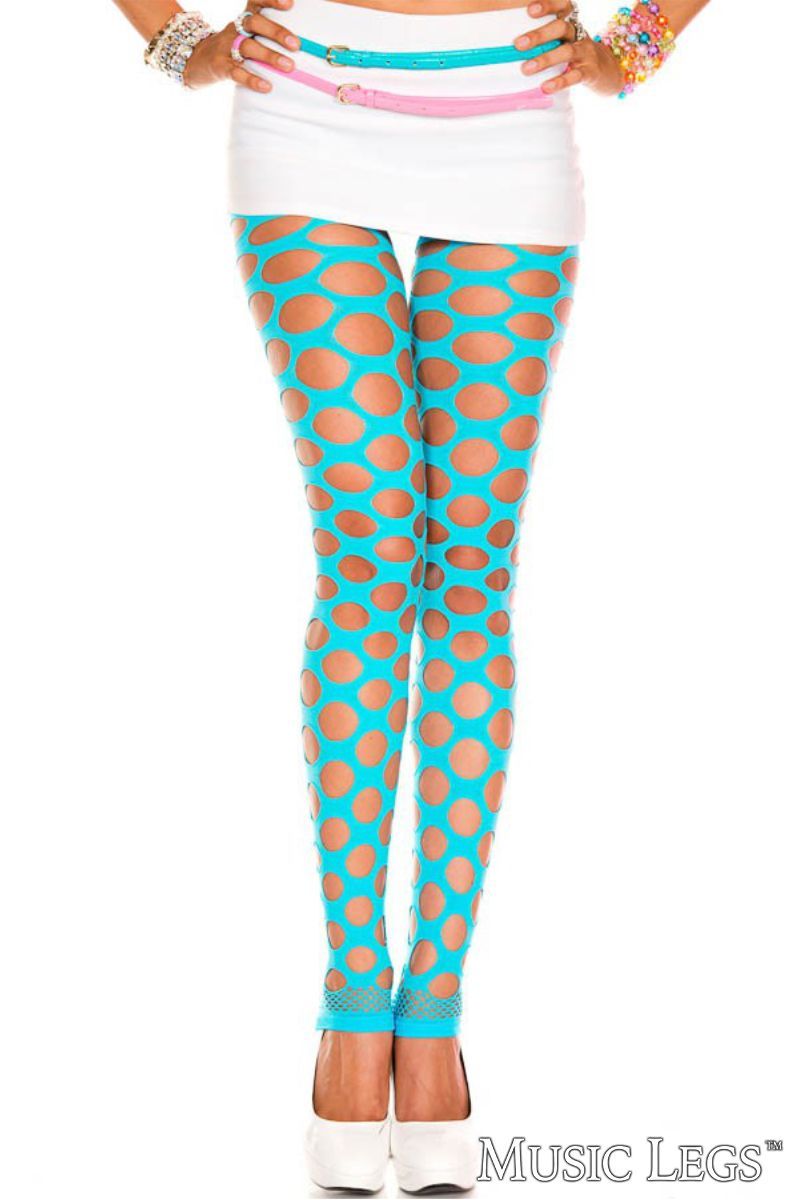 Leggings with holes ML35158 [TURQUOISE]