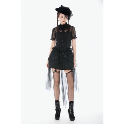Tailed Sheer Mesh Skirt KW431