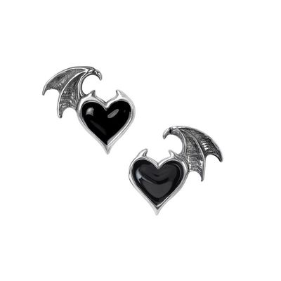Boucles d'Oreilles Black Soul Studs [E444]