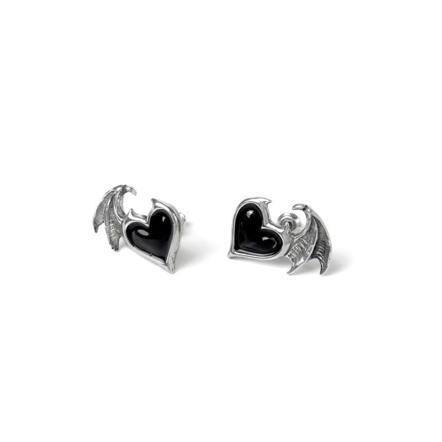 Black Soul Studs Earrings [E444]