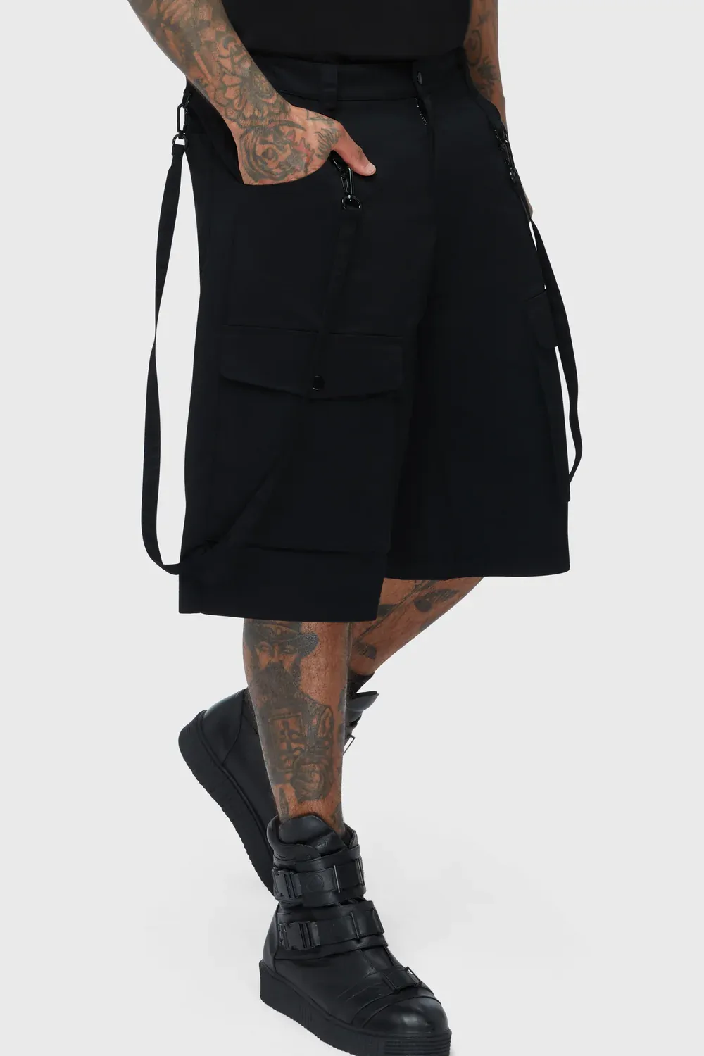 Sacred Skulls Shorts - Unisex Baggy Alt Shorts