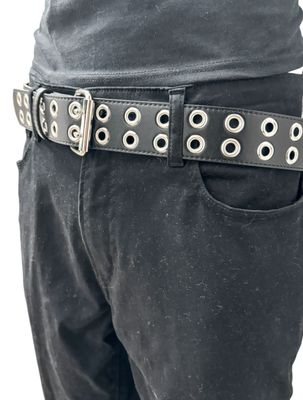 Ceinture en Cuir à Œillets BT145M