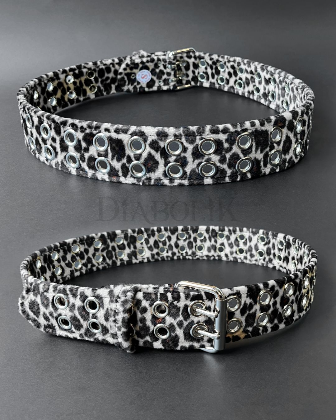 White Leopard Eyelet Belt BT145L-WHT [PLUS]