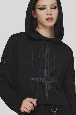 Final Dictvm Crop Hoodie