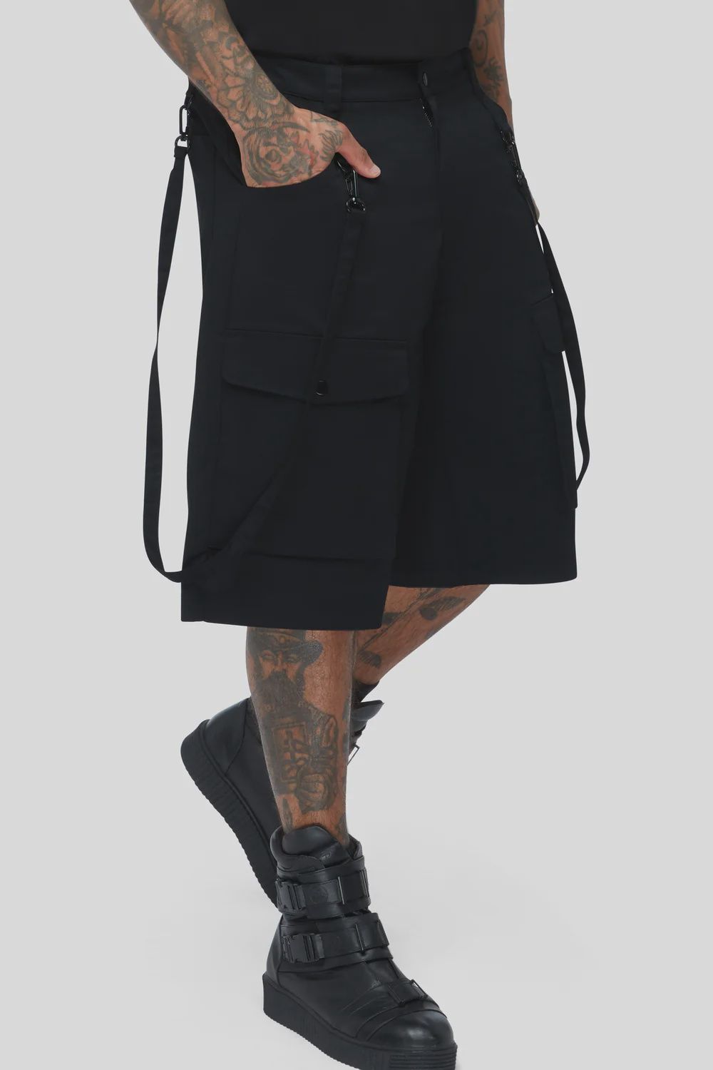 Sacred Skulls Shorts [PLUS] - Unisex Baggy Alt Shorts