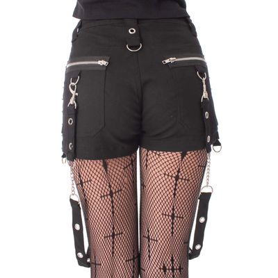 Sable Shorts - Studded Shorts with Straps