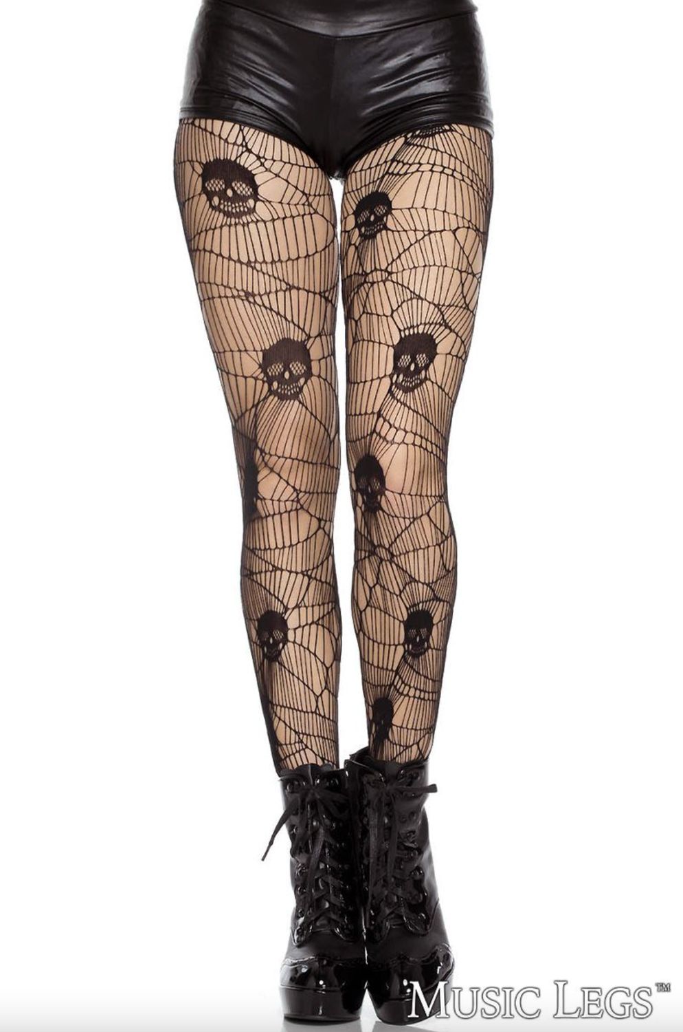 Fishnet Stockings with Skulls / ML50006