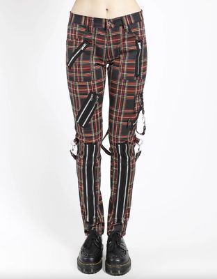 Pantalons Strap Black Plaid [IS674MP]