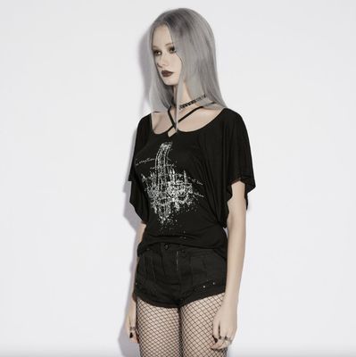 Goth Studded Short Shorts OK-781