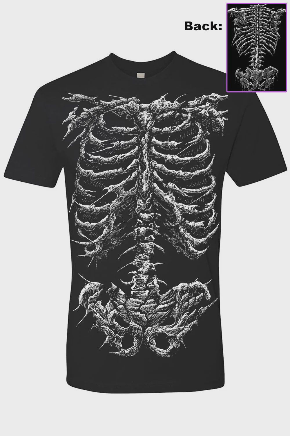 T-Shirt Dead Inside Skeleton Homme