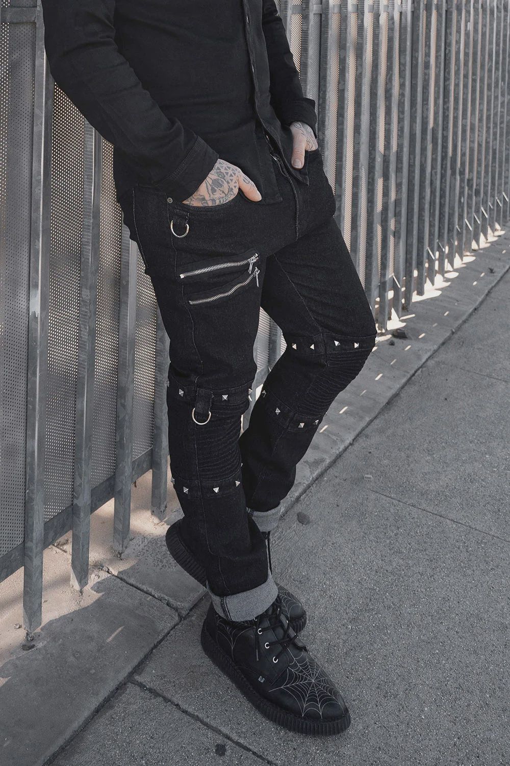 Pantalons War Rig Studded