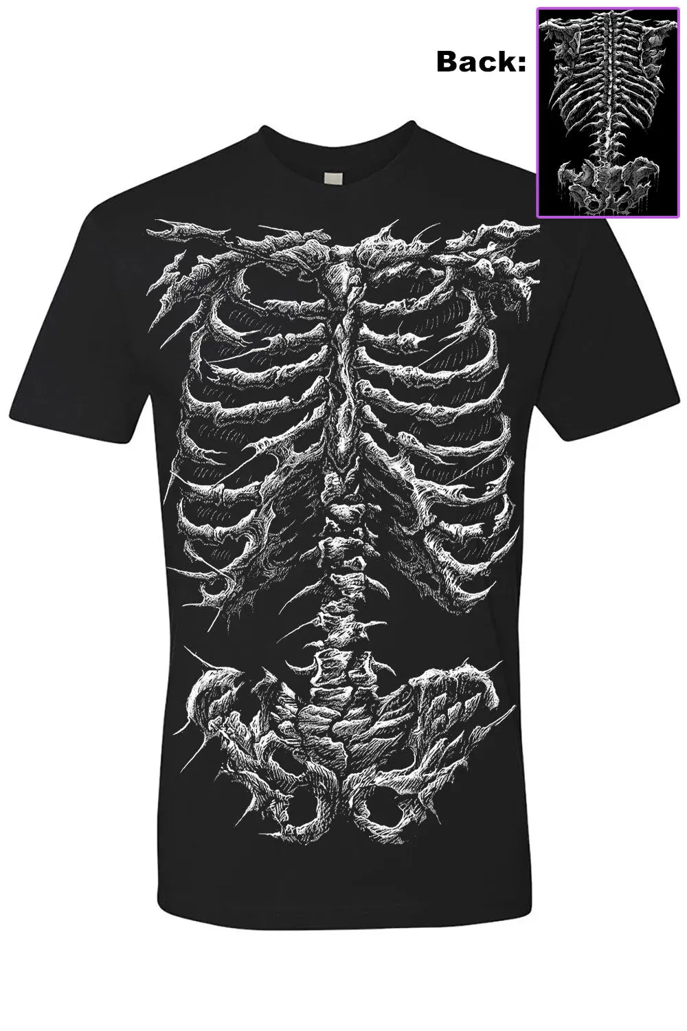 Dead Inside Skeleton Men's T-Shirt [PLUS]