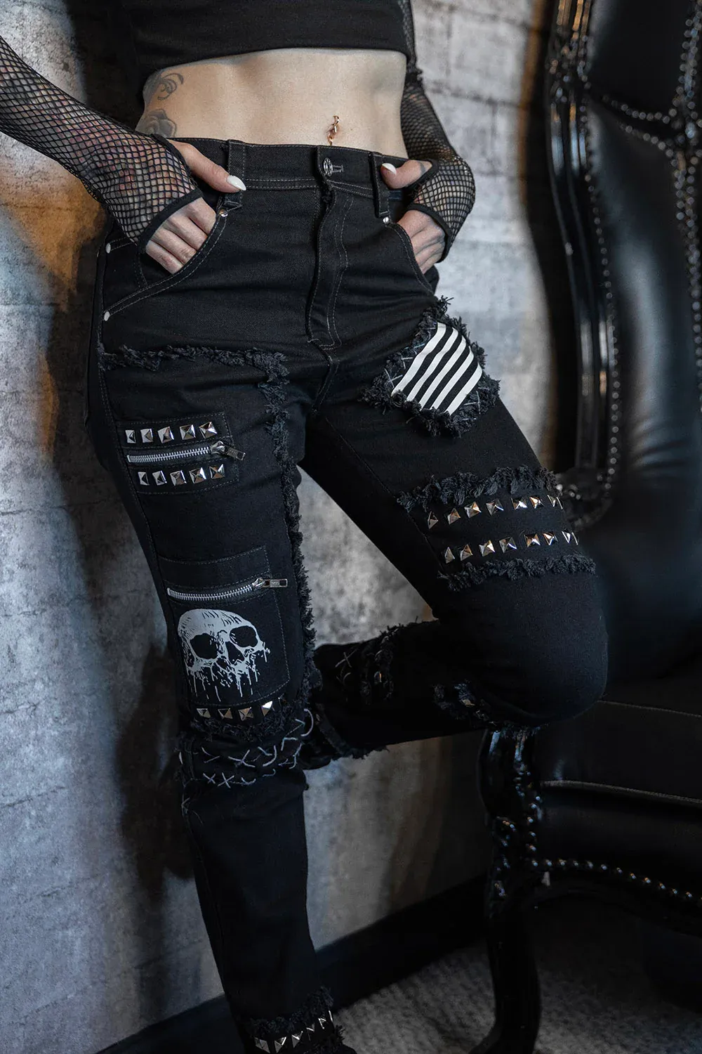 War Machine Exposed Stitch Unisexe Pants [PLUS]