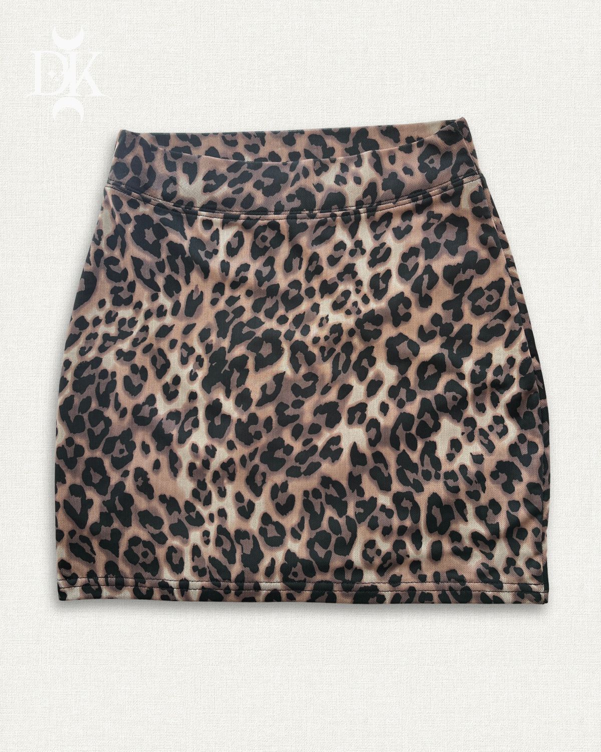 Brown Leopard Print Body-con Mini Skirt Ver. 2.0 - MADE IN QUEBEC