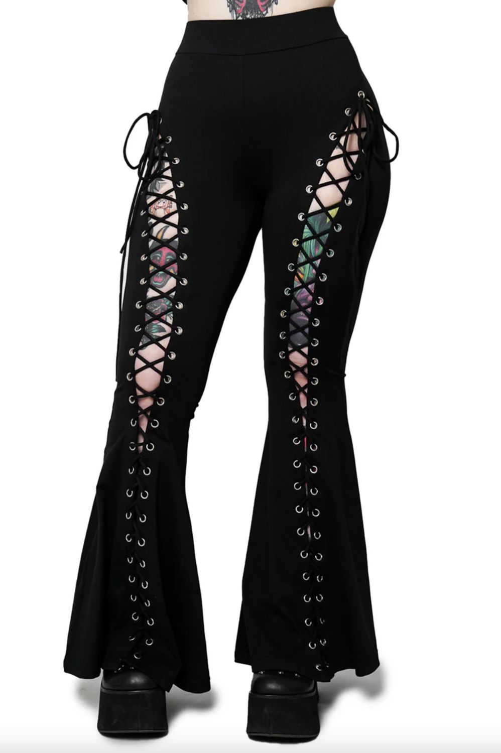Alice Lace Up Flare Pants [Regular]