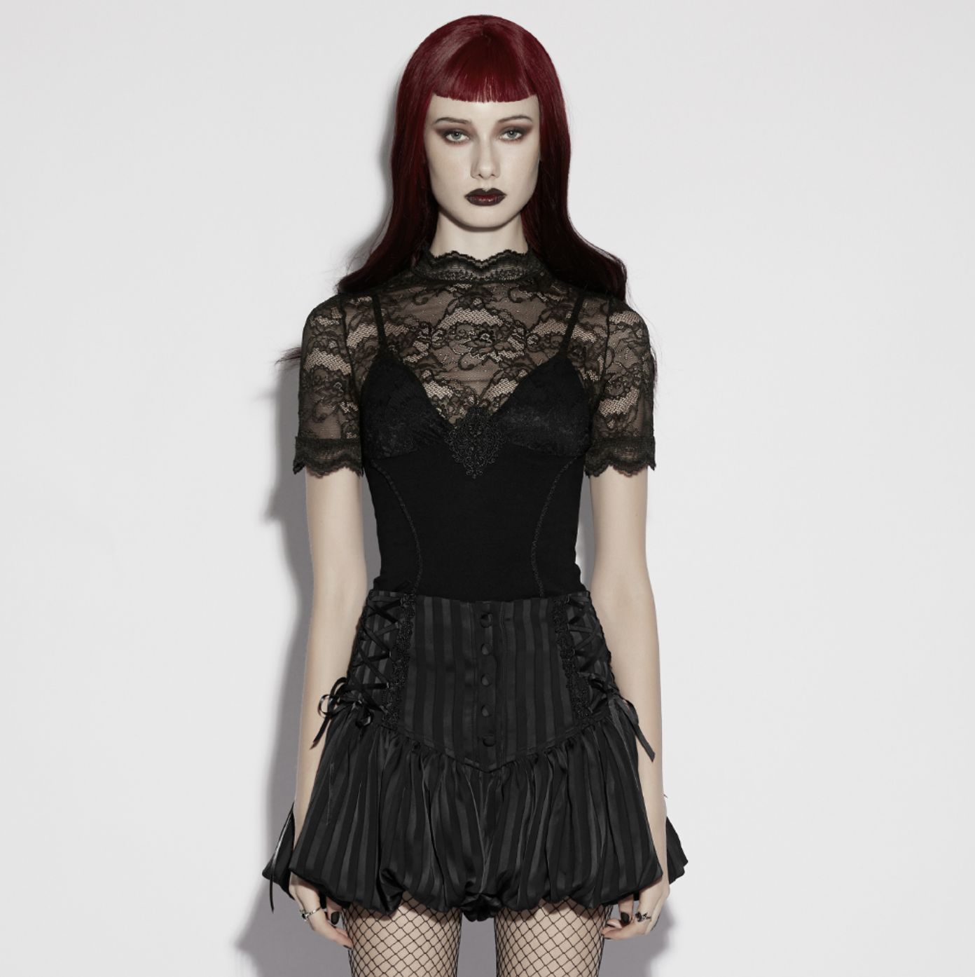 Shorts Rayées Bouffantes OK-786