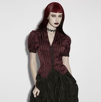 Chemise Rayée OY-1925 [ROUGE]