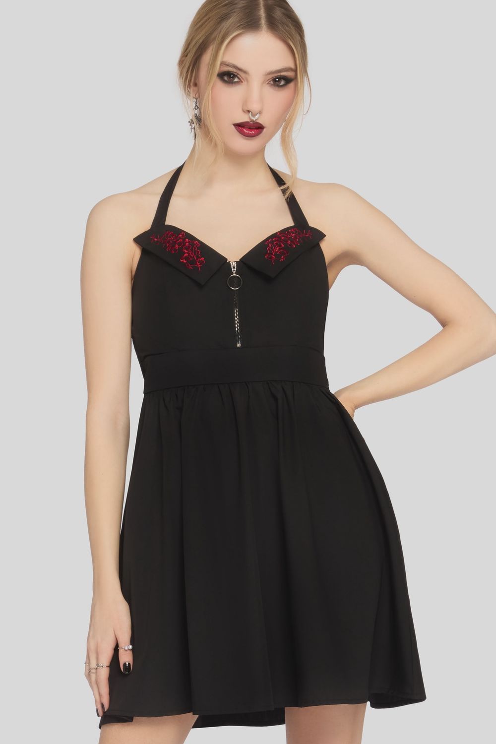 Devil's Darling Halter Neck Mini Dress