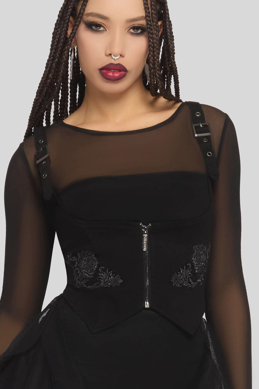 Gaia Adorned Underbust Corset Top