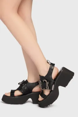 The Hollow Snake Buckle Sandals