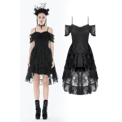 Robe Asymétrique en Dentelle DW1155