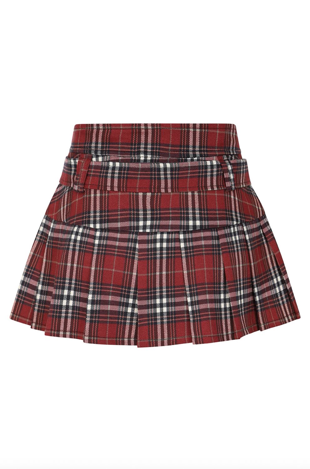 Just A Girl Skirt [SK25653] [BURGUNDY]