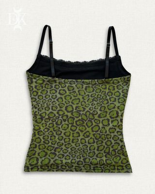 Ivy Green Leopard Tank Top - MADE IN QUEBEC
